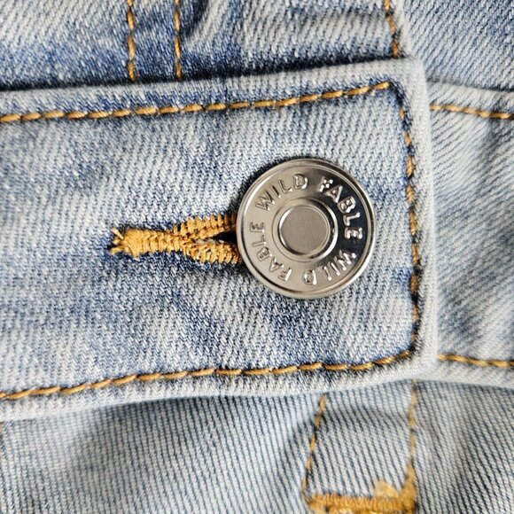 Wild Fable Womens Jeans Size 16 High Rise Skinny Lightwash Casual Distressed - Picture 8 of 12